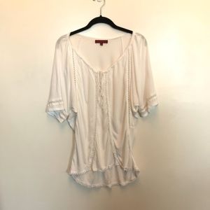 Anthropologie | One September White Boho Tunic